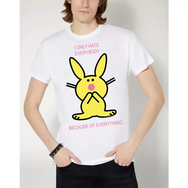 Because of Everything T Shirt - Happy Bunny at Spencer's