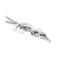 Crescent Raven Skull Chain Necklace at Spencer's