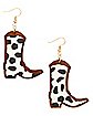 Cowboy Boot Dangle Earrings