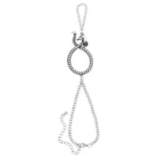 Silvertone Snake Chain Hand Bracelet at Spencer's