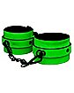 Green Glow-in-the-Dark Handcuffs - Pleasure Bound