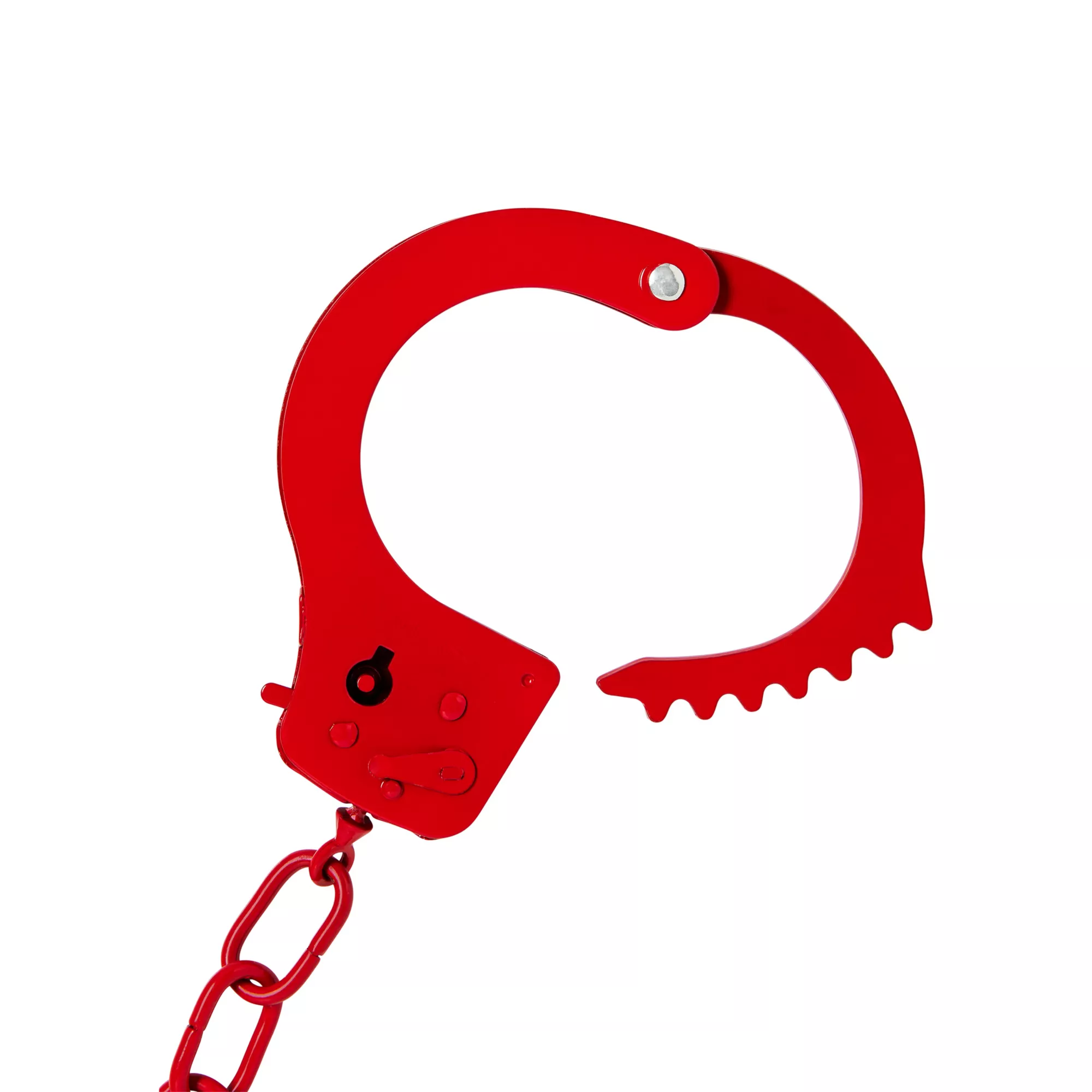 Red Metal Handcuffs - Pleasure Bound at Spencer's