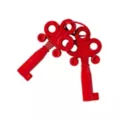 Red Metal Handcuffs - Pleasure Bound at Spencer's