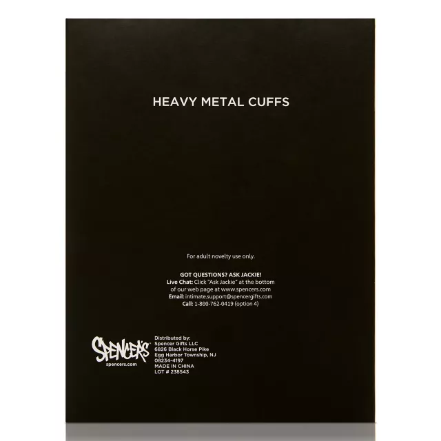 Red Metal Handcuffs - Pleasure Bound at Spencer's