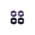 Multi-Pack Purple and Black Silicone Splatter Tunnels - 2 Pair at Spencer's