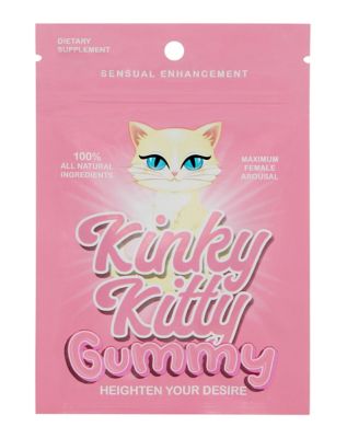 Kinky Kitty Strawberry Flavored Gummy Female Sensual Enhancement Supplement Spencer S