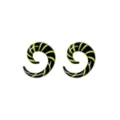 Black Glass Spiral Tapers- 00G at Spencer's