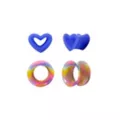 Multi-Pack Heart Swirl Tunnel Plugs- 2 Pair at Spencer's