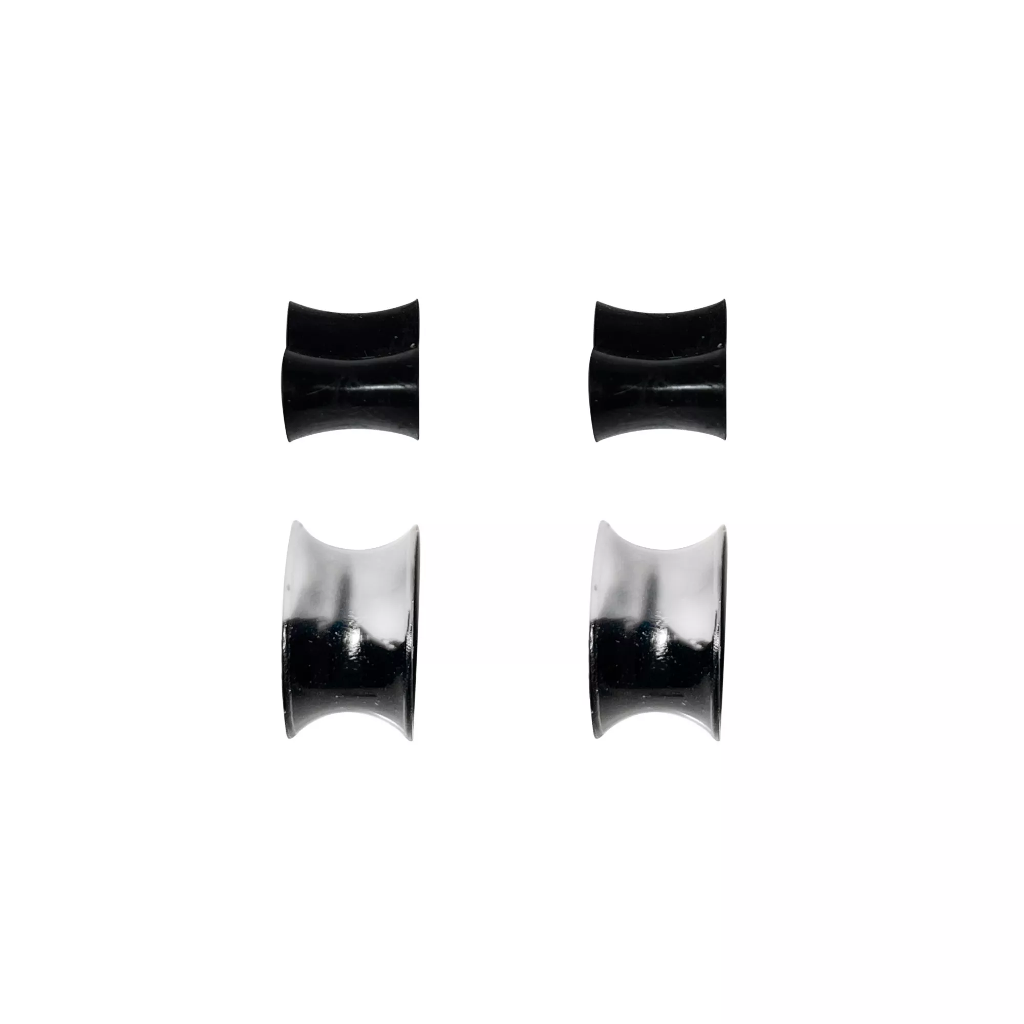 Multi-Pack Black Heart Plugs - 2 pairs at Spencer's