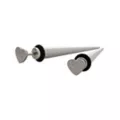 Sandblast Heart Fake Tapers - 18 Gauge at Spencer's