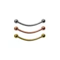 Multi-Pack Gold-Plated Barbell- 16 Gauge at Spencer's