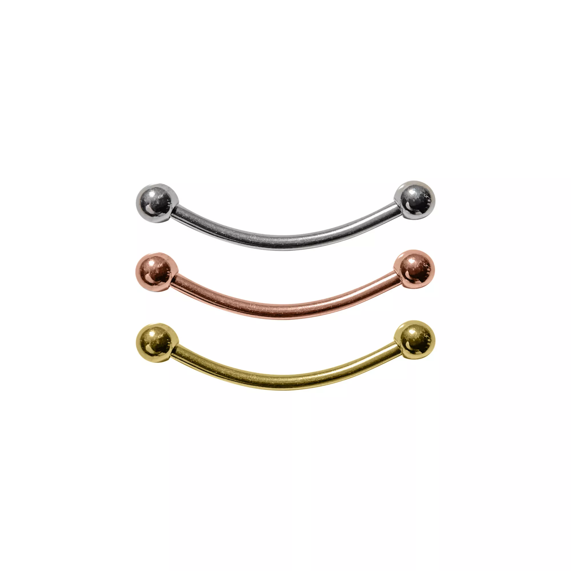 Multi-Pack Gold-Plated Barbell- 16 Gauge at Spencer's