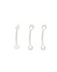 Multi-Pack Clear Acrylic Eyebrow Retainers - 16 Gauge