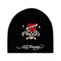 Love Kills Slowly Embroidered Knit Hat - Ed Hardy at Spencer's
