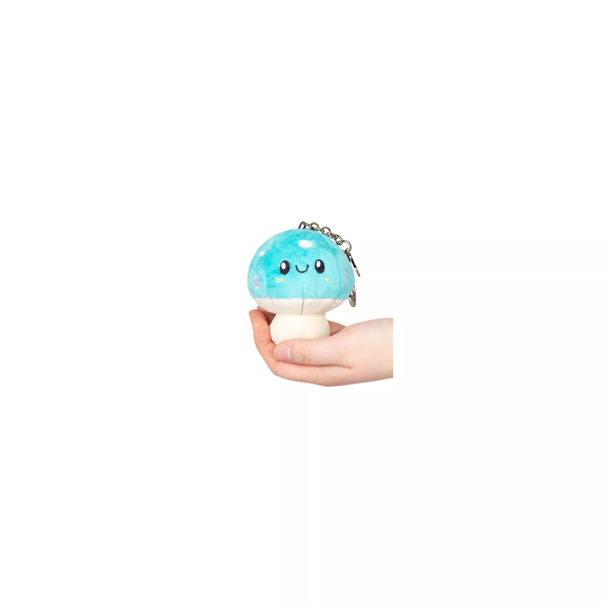 Micro Squishable Turquoise Mushroom Keychain at Spencer's