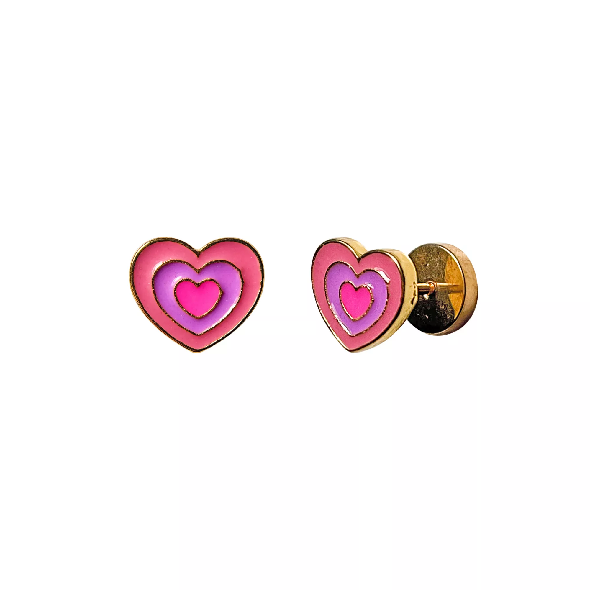 70s Hearts Fake Plug Earrings - 18 Gauge at Spencer's