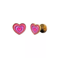 70s Hearts Fake Plug Earrings - 18 Gauge at Spencer's