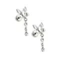 CZ Butterfly Dangle Fake Plugs - 18 Gauge at Spencer's