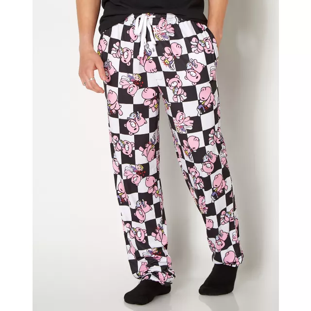 Checkered Gloomy Bear Lounge Pants at Spencer's
