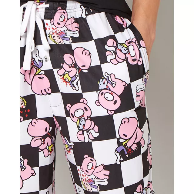 Checkered Gloomy Bear Lounge Pants at Spencer's