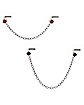 Multi-Pack Red and Black Nose Chain 2 Pack - 18 Gauge