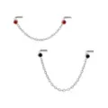 Multi-Pack Red and Black Nose Chain 2 Pack - 18 Gauge at Spencer's