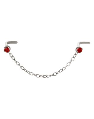 Multi-Pack Red and Black Nose Chain 2 Pack - 18 Gauge