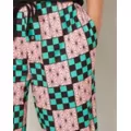 Checkered Demon Slayer Lounge Pants at Spencer's