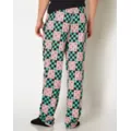 Checkered Demon Slayer Lounge Pants at Spencer's