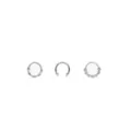 Multi-Pack Silvertone Wire Septum Rings and Horseshoe Ring 3 Pack - 16 Gauge at Spencer's