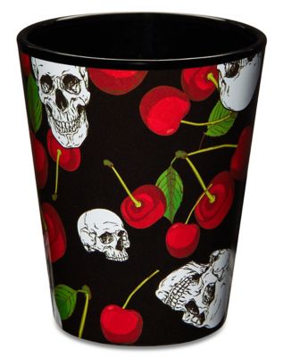 Skulls and Cherries Shot Glass - 2 oz.