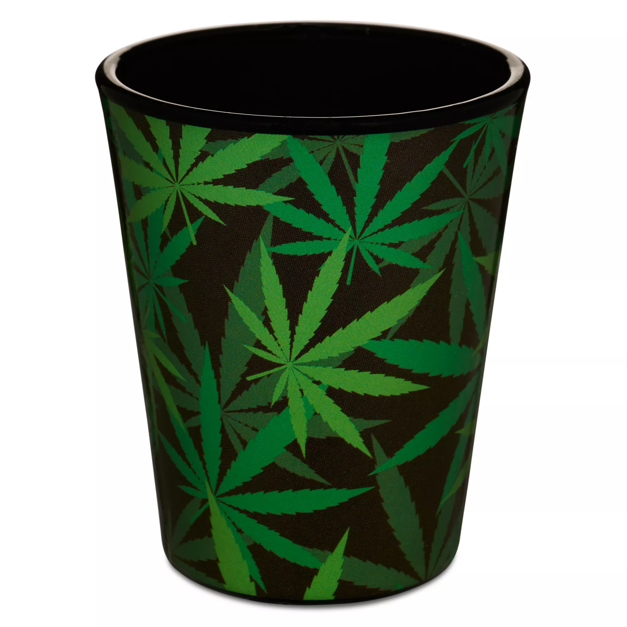 Weed Leaf Print Shot Glass - 2 oz. at Spencer's