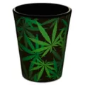 Weed Leaf Print Shot Glass - 2 oz. at Spencer's