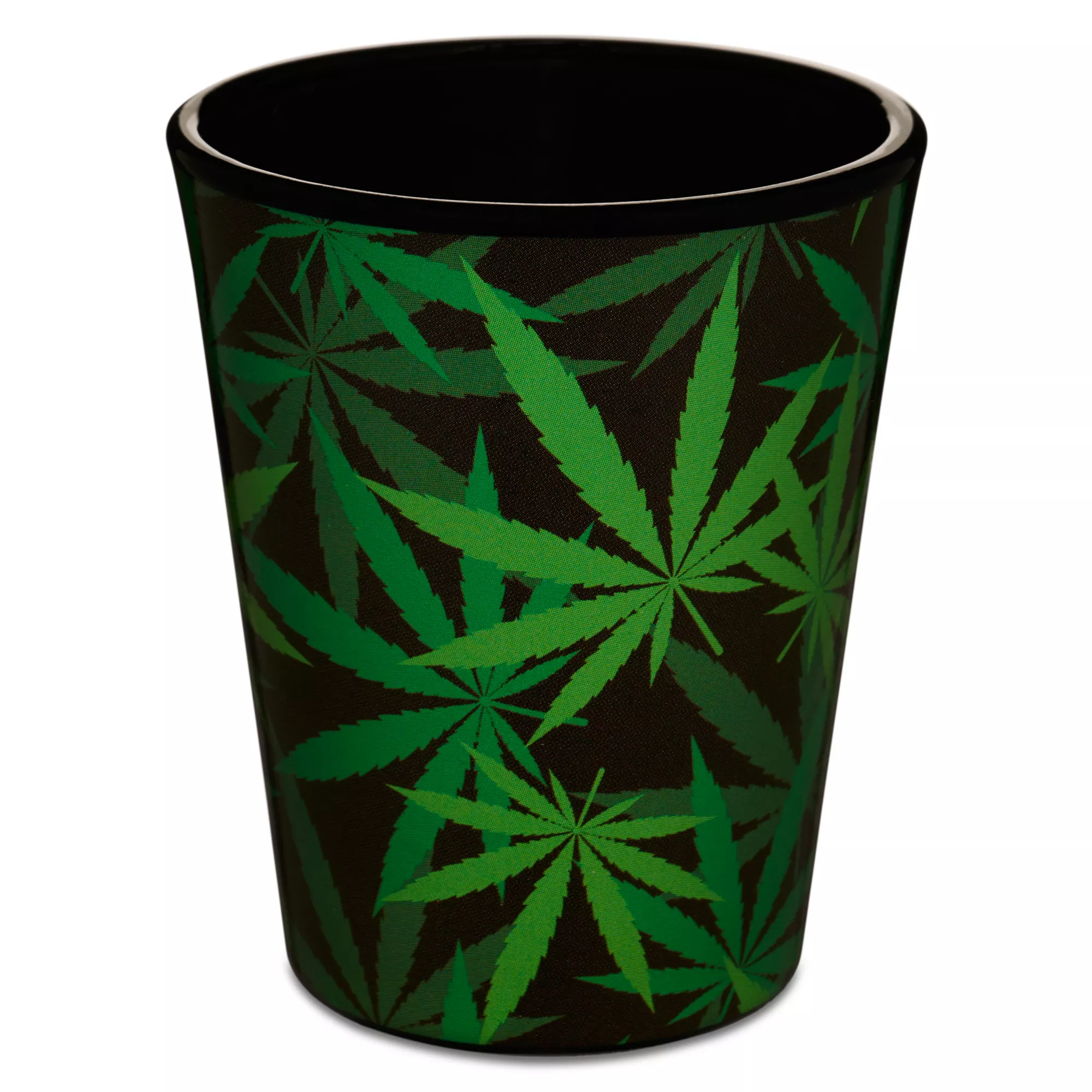 Weed Leaf Print Shot Glass - 2 oz. at Spencer's