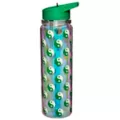 Weed Leaf Yin and Yang Water Bottle with Straw - 18 oz. at Spencer's