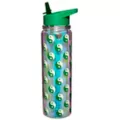 Weed Leaf Yin and Yang Water Bottle with Straw - 18 oz. at Spencer's