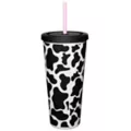 Howdy Fuckers Cow Print Cup with Straw- 20 oz. at Spencer's
