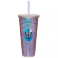 Iridescent Butterfly Textured Cup with Straw- 20 oz. at Spencer's