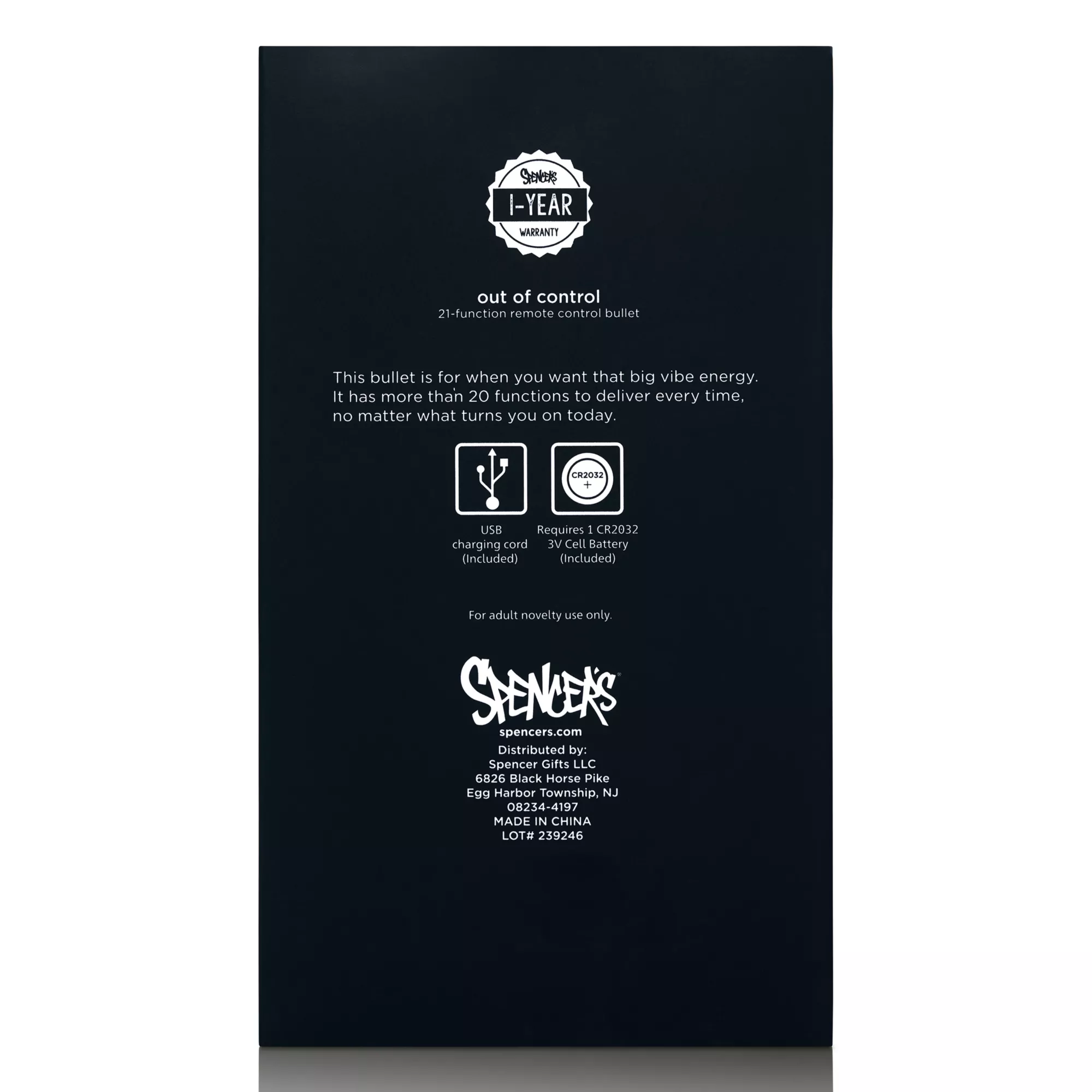 Out of Control 21-Function Remote Control Waterproof Bullet Vibrator 3 Inch - Hott Love Extreme at Spencer's