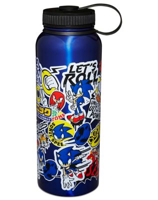 Sonic The Hedgehog Sticker Bomb Large Plastic Water Bottle Holds