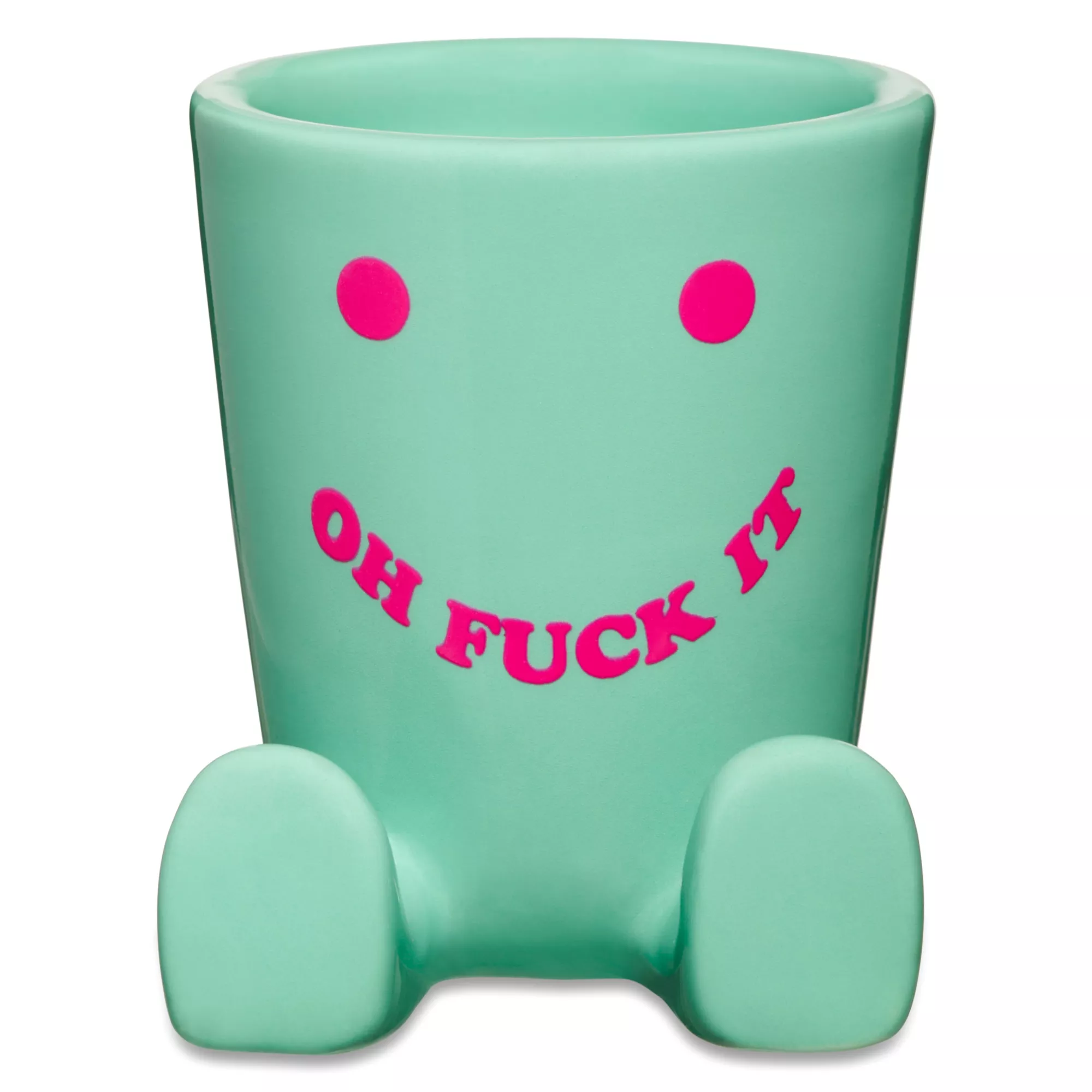 Oh Fuck It Molded Feet Smiley Shot Glass - 2 oz. at Spencer's