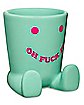 Oh Fuck It Molded Feet Smiley Shot Glass - 2 oz.