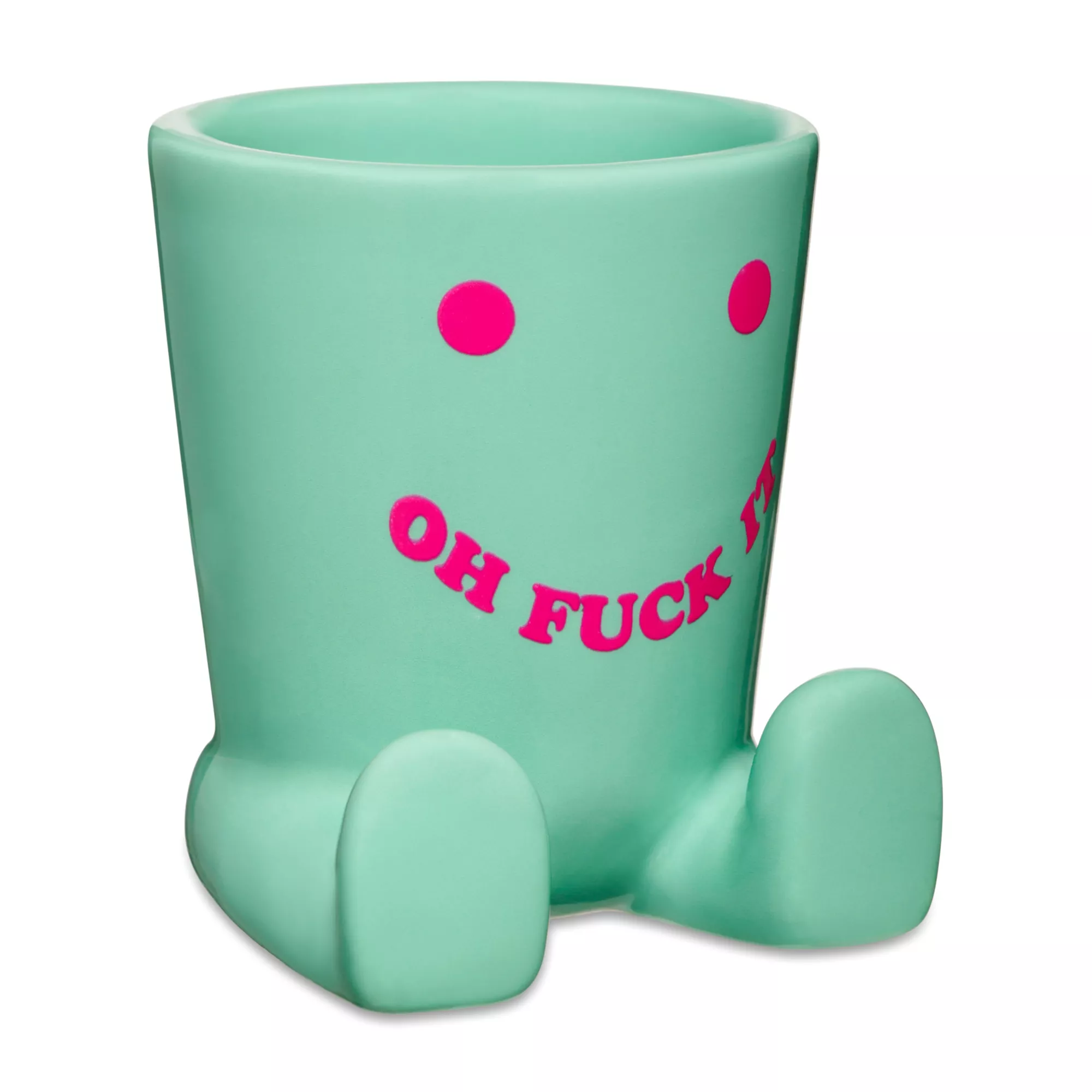 Oh Fuck It Molded Feet Smiley Shot Glass - 2 oz. at Spencer's