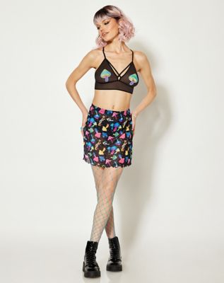 Mushroom Icon Cross Bralette