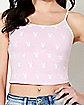 Playboy Bunny Icon All Over Print Tank Top Pink