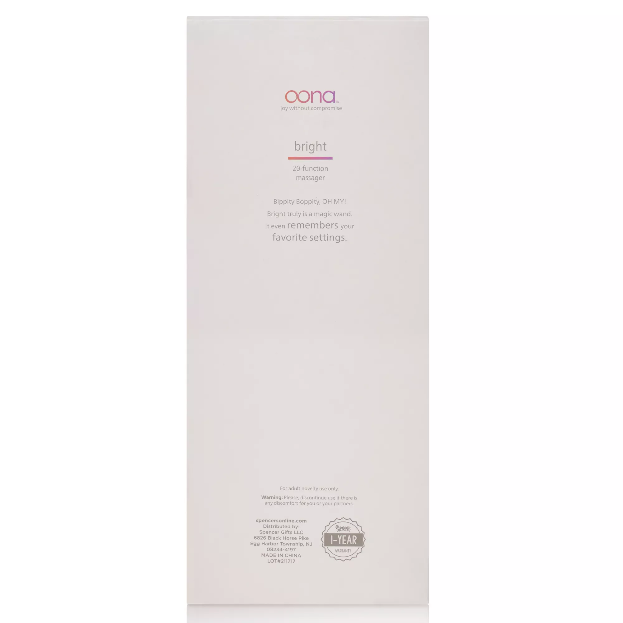 Oona Bright Massager at Spencer's