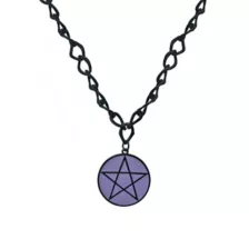 Pentagram Curb Chain Necklace at Spencer's