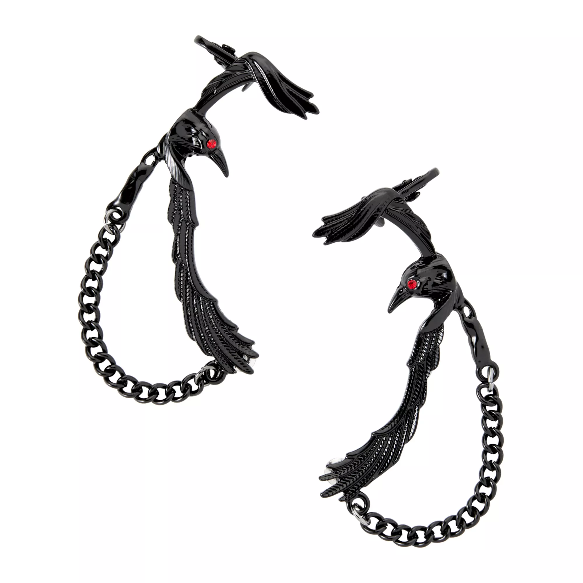 Black Raven Ear Cuffs at Spencer's