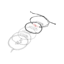 Multi-Pack Mushroom Chain Bracelets - 5 Pack at Spencer's