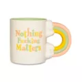 Nothing Fucking Matters Rainbow Handle Coffee Mug - 19 oz. at Spencer's
